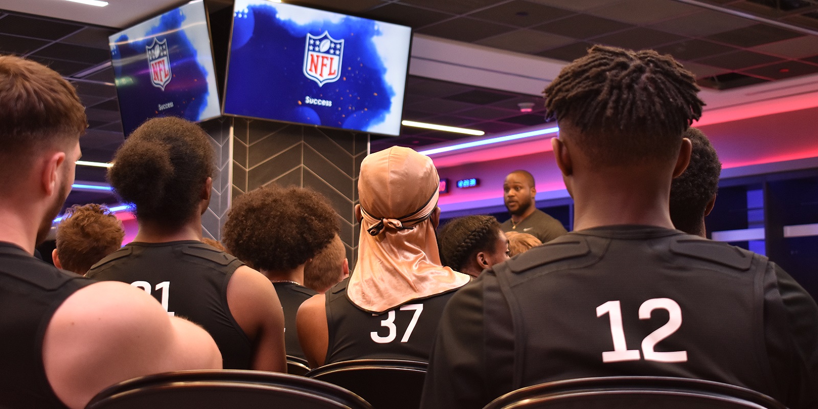 NFL ACADEMY SHOWCASE LIGHTS UP TOTTENHAM HOTSPUR STADIUM